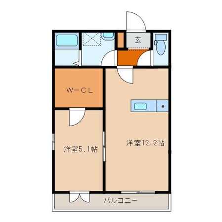 ユーシャイン和多田の物件間取画像